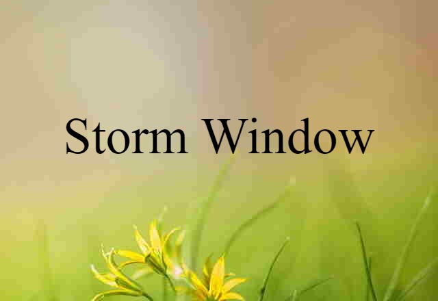 storm window