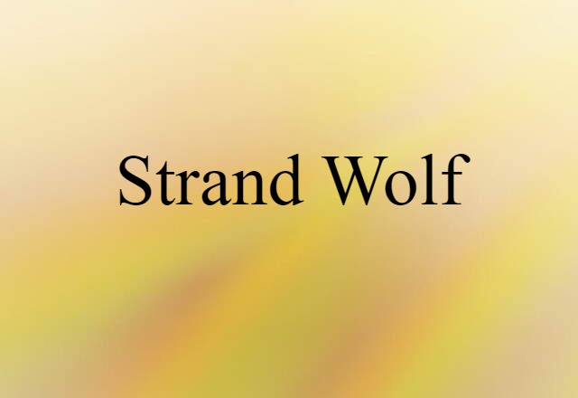 strand wolf