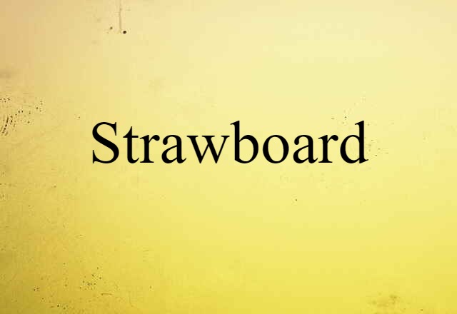 strawboard