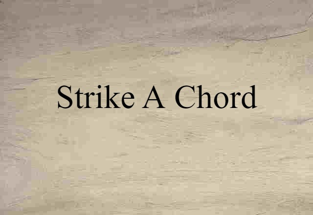 strike a chord