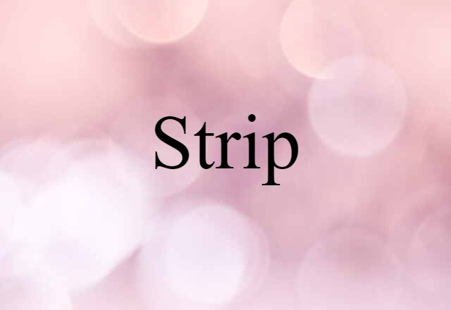 Strip (noun) Definition, Meaning & Examples