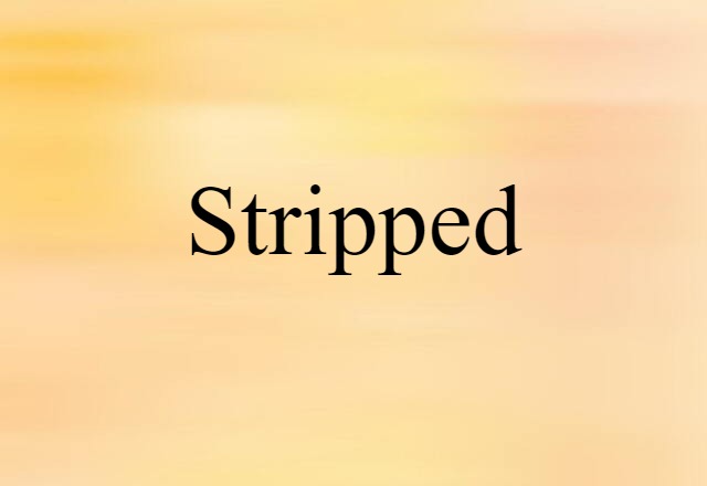 stripped