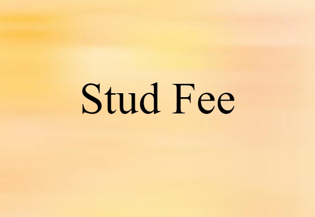 stud fee