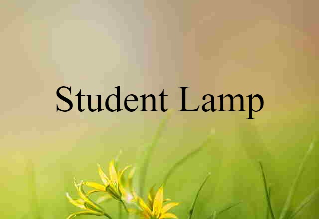 student lamp