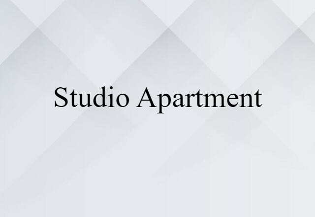 studio apartment