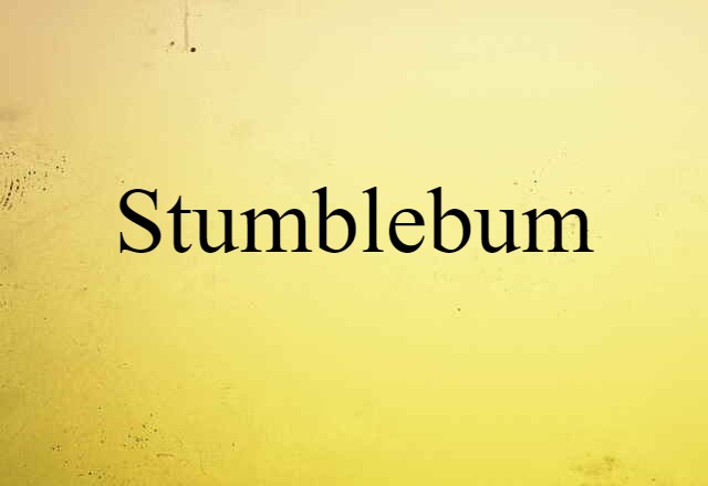 Stumblebum (noun) Definition, Meaning & Examples