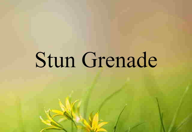 stun grenade