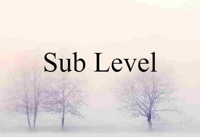 sub-level