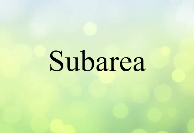 subarea