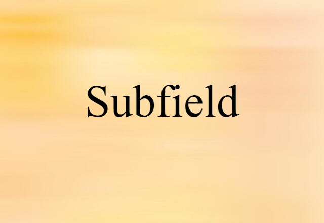 subfield