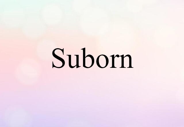 suborn