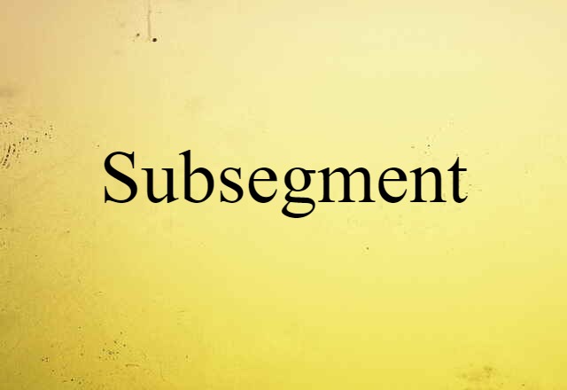 subsegment