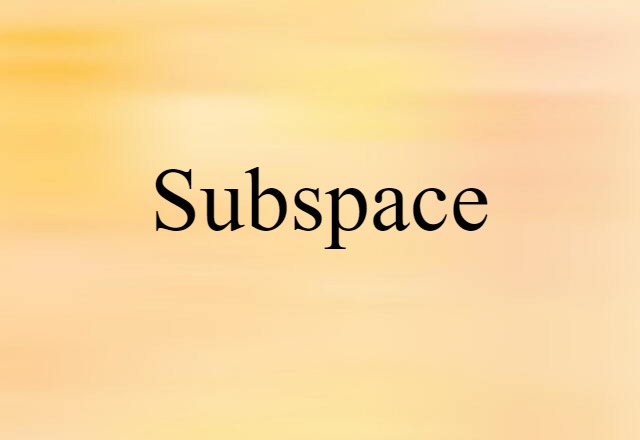 subspace