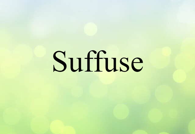 Suffuse (noun) Definition, Meaning & Examples