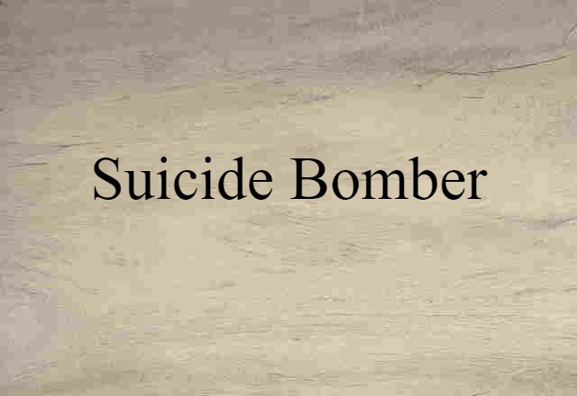 suicide bomber