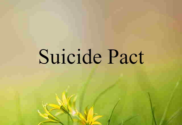 suicide pact