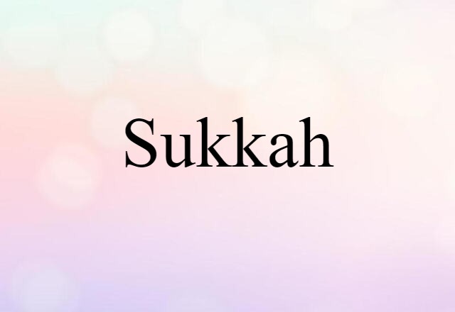 sukkah