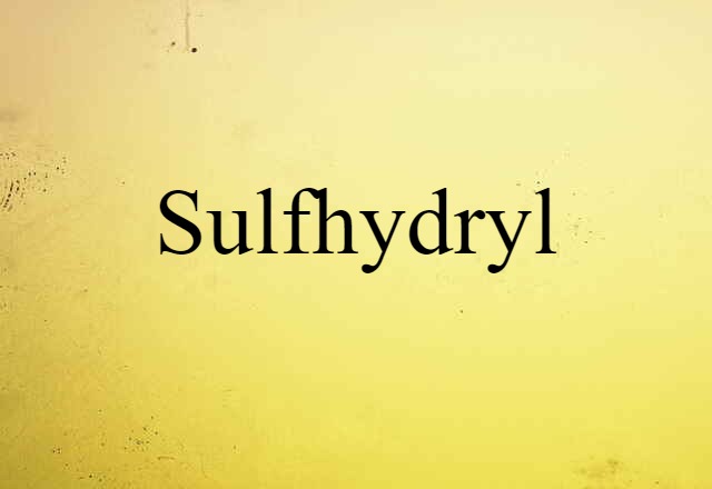 sulfhydryl