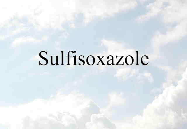 sulfisoxazole