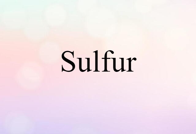 sulfur