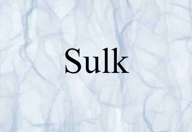 sulk