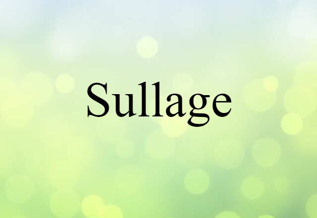 sullage