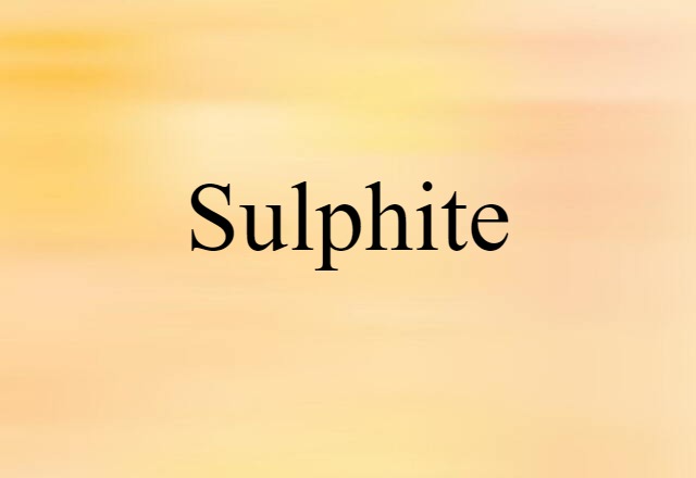 sulphite