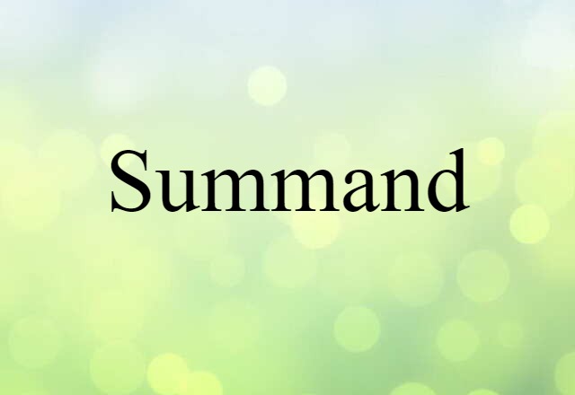 summand