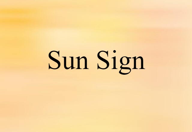 sun sign