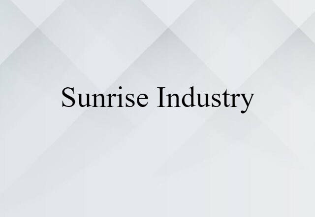 sunrise industry