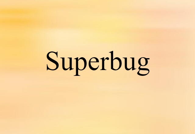 Superbug (noun) Definition, Meaning & Examples