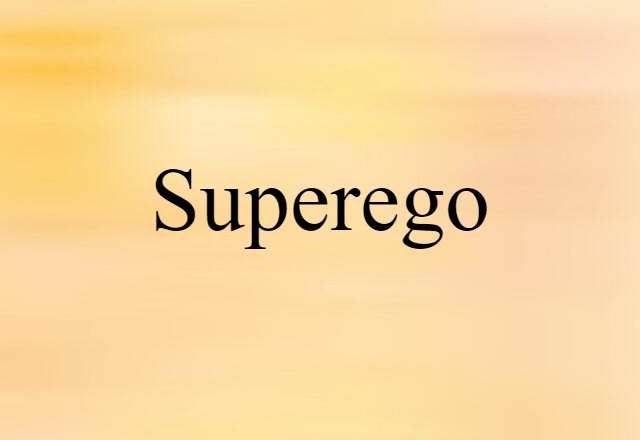 Superego (noun) Definition, Meaning & Examples