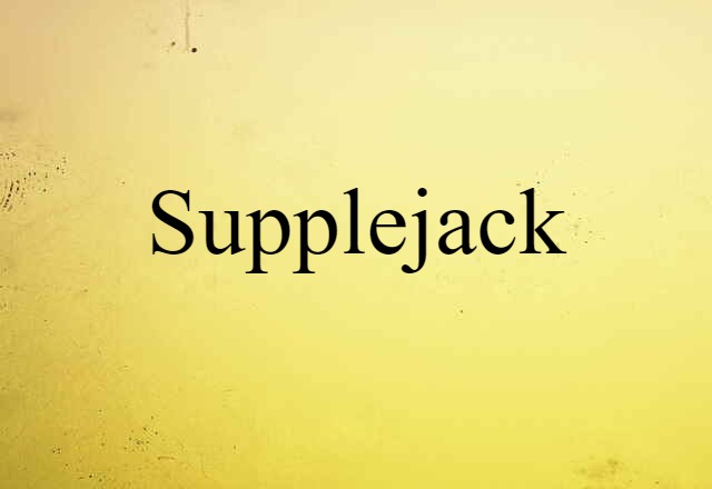 Supplejack (noun) Definition, Meaning & Examples