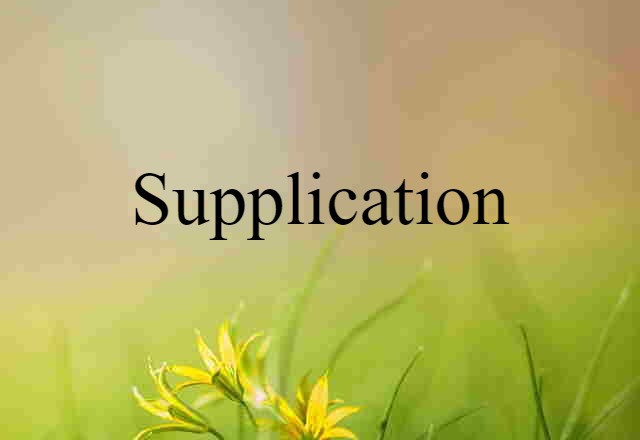 supplication