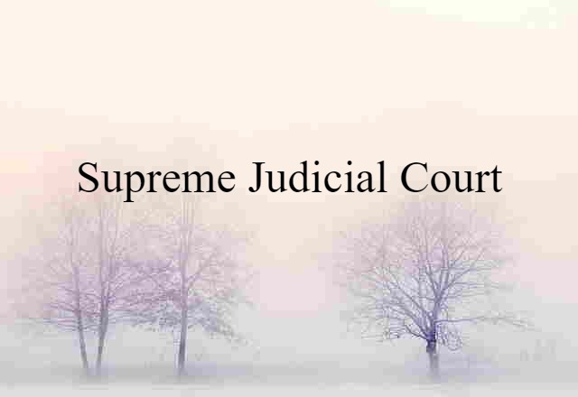 supreme judicial court