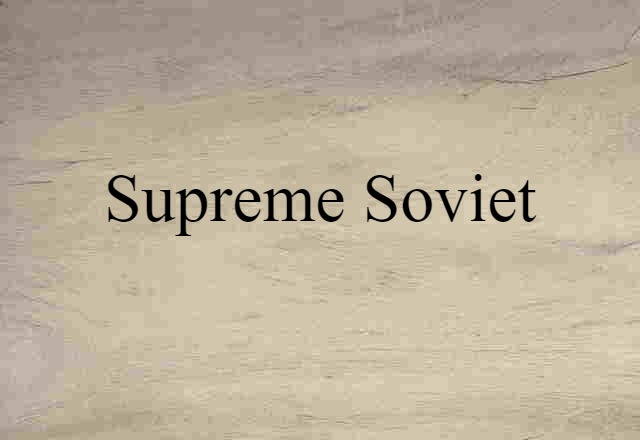 Supreme Soviet