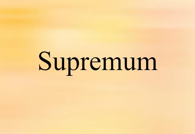 supremum