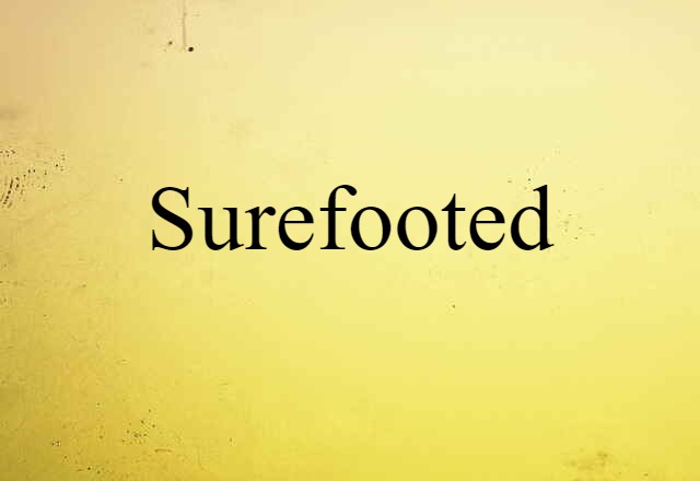 Surefooted (noun) Definition, Meaning & Examples