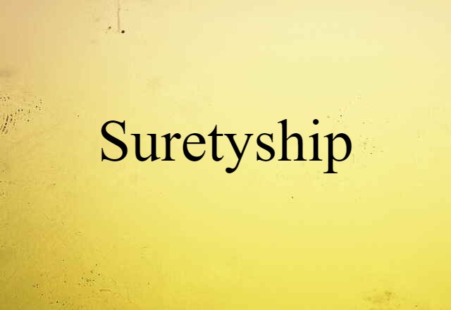 suretyship