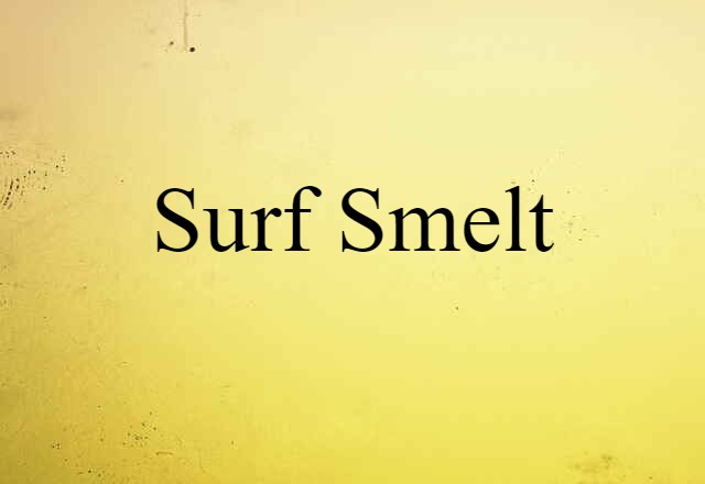 Surf Smelt (noun) Definition, Meaning & Examples