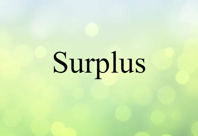 surplus