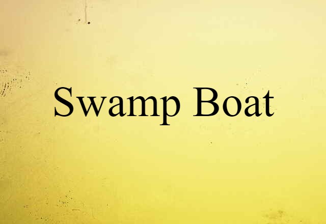 swamp boat