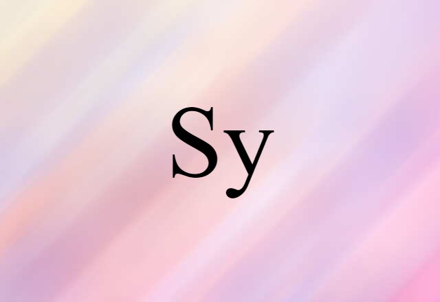 Sy