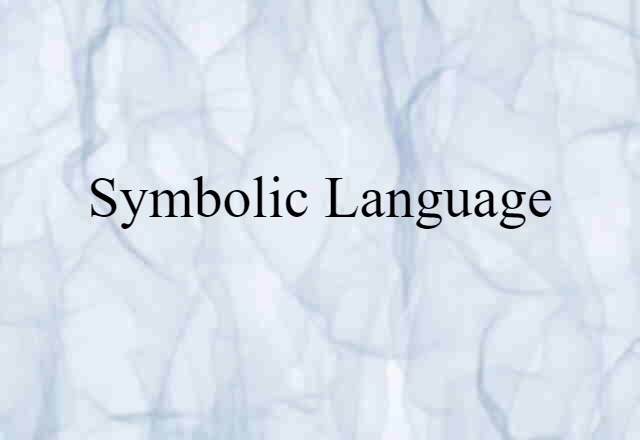 Symbolic Language (noun) Definition, Meaning & Examples