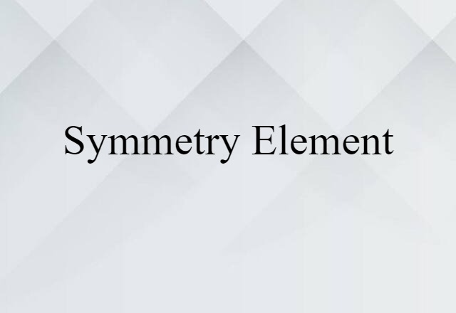 symmetry element