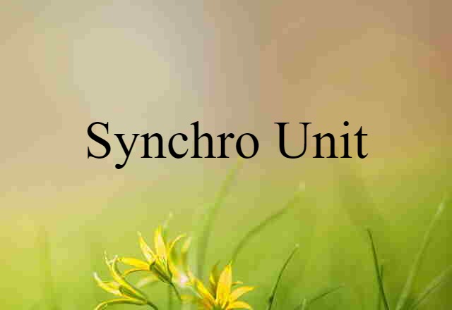 synchro unit