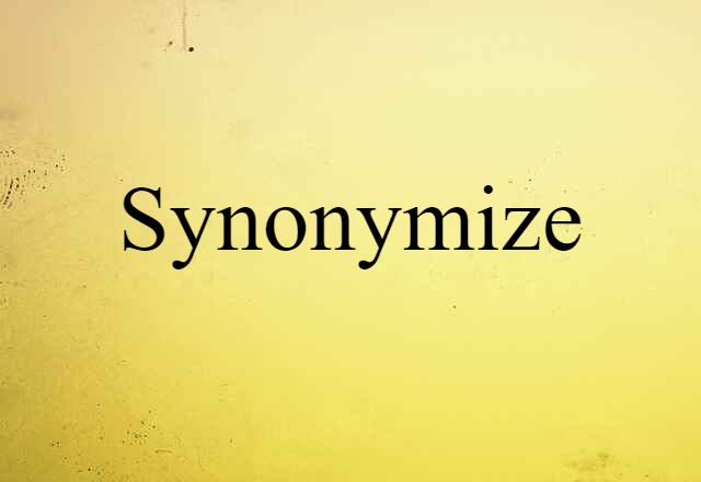 synonymize