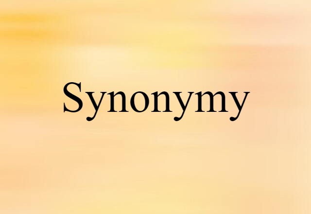 synonymy