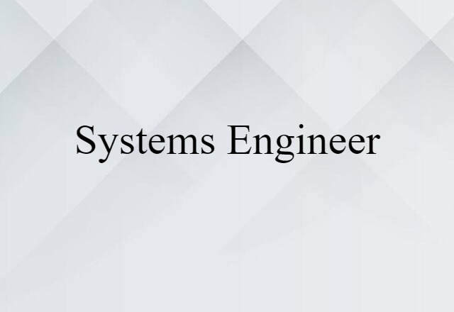 systems engineer