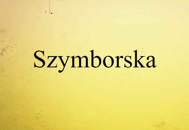 Szymborska